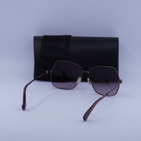 MaxMara MM0035-H 38T Geometric Sunglasses - Bronze/Bordeaux - Picture 11 of 11